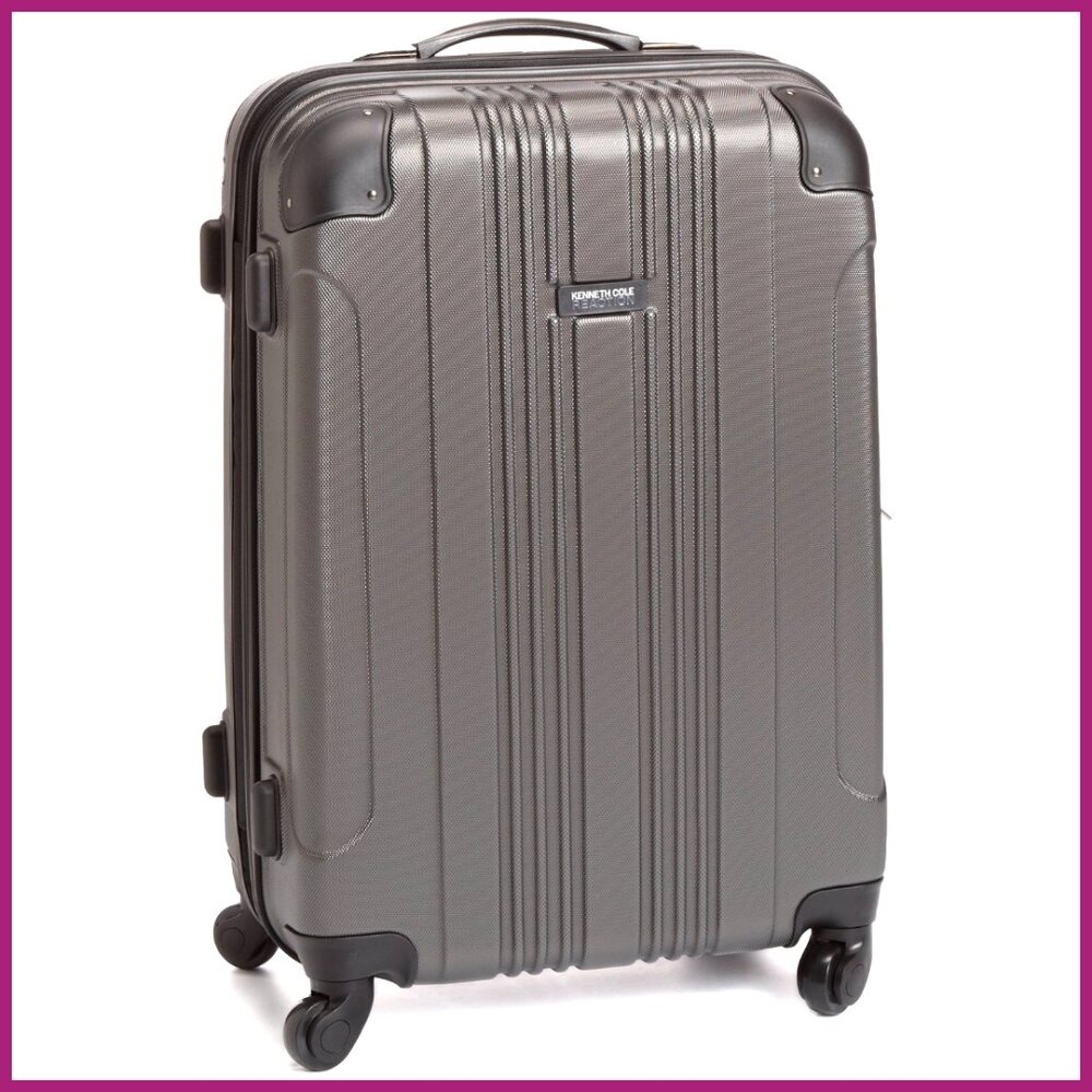 ABS Hard Shell Spinner Luggage, 24-Inch Checked, Lightweight Hardshell